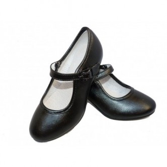 Zapatos de Sevillana Rosas Lunares Negros para Niños - Elegancia y