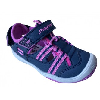 Sandalias de sport color Navy combinado con Fuxia.J´hayber